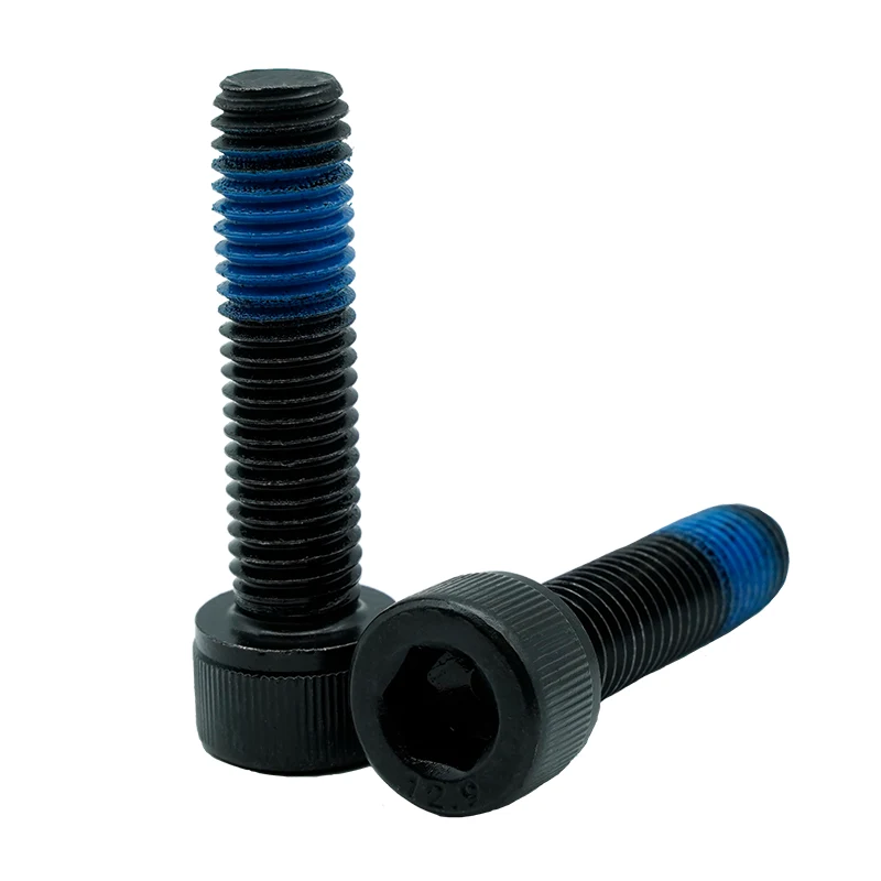 Svart oxid och lim hex socket head cap skruvar