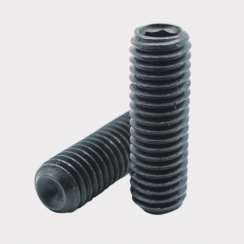 Black Oxide Hex Socket Set -skruvar med kopppunkt